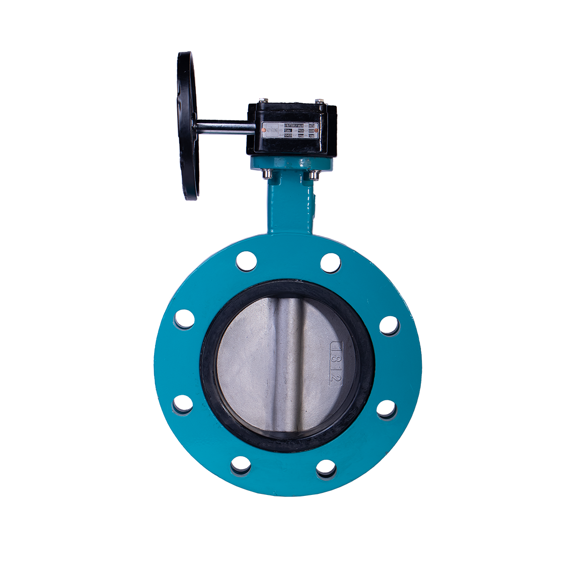 شیر پروانه فلنجدار بدنه چدنی و دیسک استیل شورت تایپ کیستون